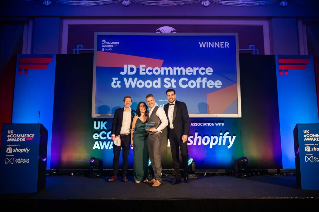 Premio nacional de comercio electrónico para el equipo de Bournemouth detrás del exitoso sitio web de negocio de café