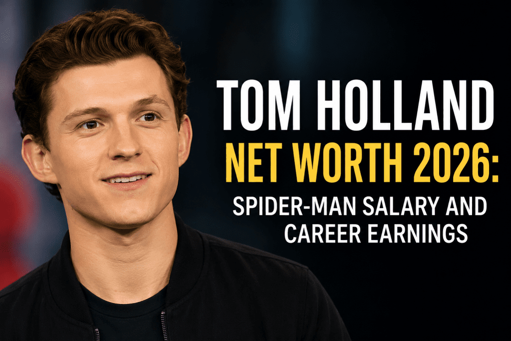 Tom Holland Net Worth 2026: Spider-Man Salary, Marvel Earnings and Career Rise Tom Holland net worth 2026 article image showing the actor with text about Spider-Man salary and career earnings
