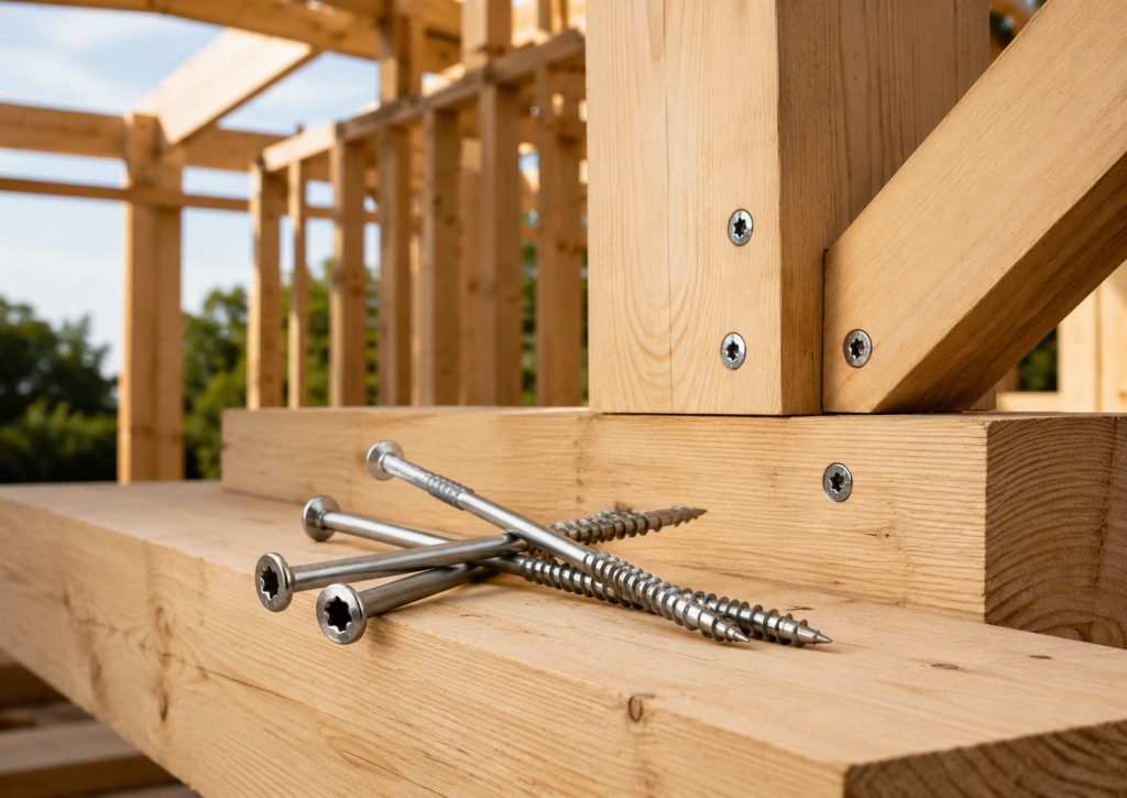 Exploring the Benefits of the Spax Range for Timber Construction Spax structural screws used for timber construction