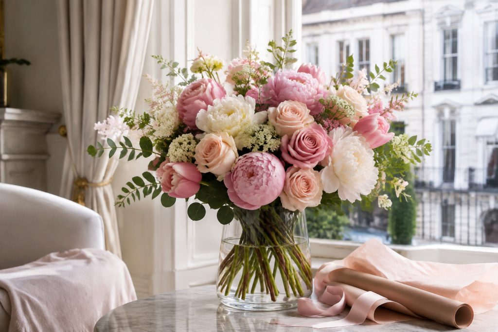 Blooms Across the Capital: Why Londoners Trust Flower Station for Everyday Elegance Elegant fresh flower bouquet from Flower Station in London