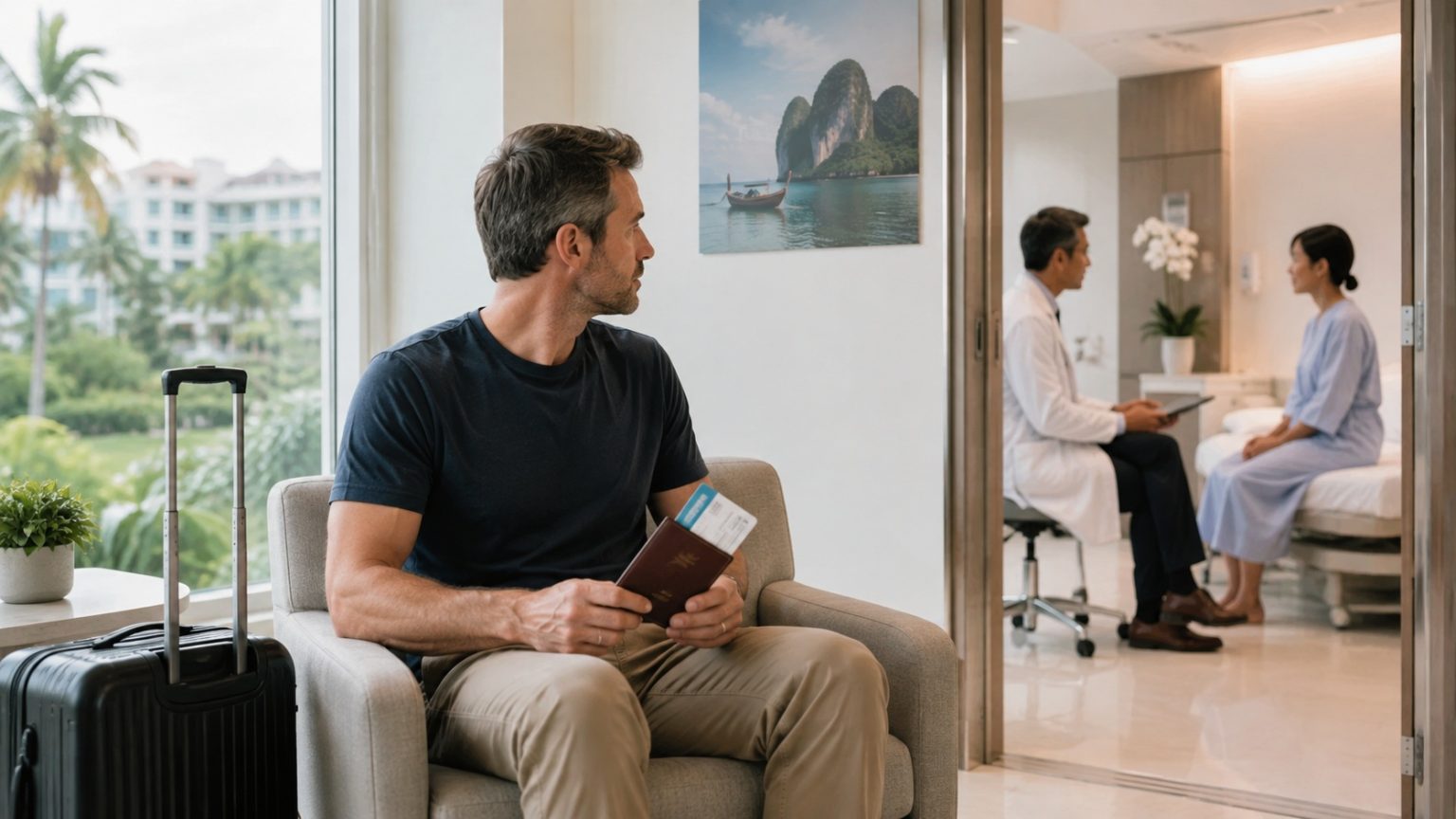 Why More Travellers Are Questioning the Safety of Overseas Medical Care Traveller researching overseas medical treatment and patient safety