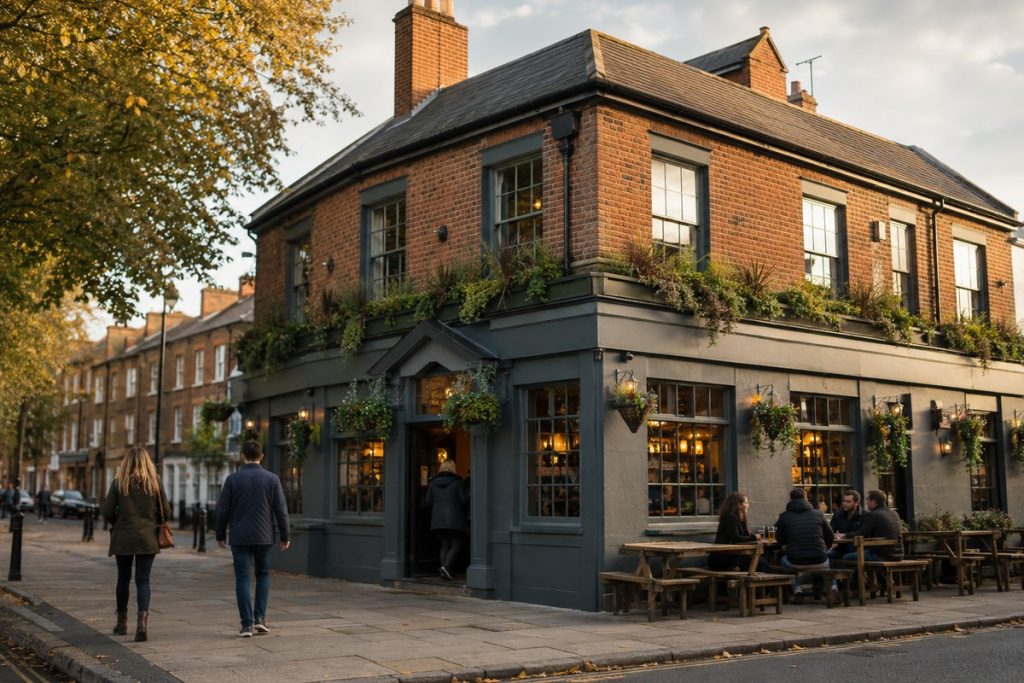 Exterior of a Wetherspoon pub opening in the UK in September 2026
