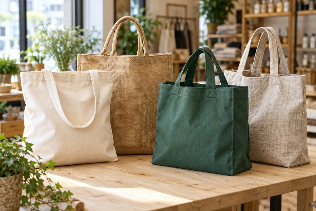 4 Best Eco-Friendly Bag Materials for UK Business Promotion Eco-friendly bag materials