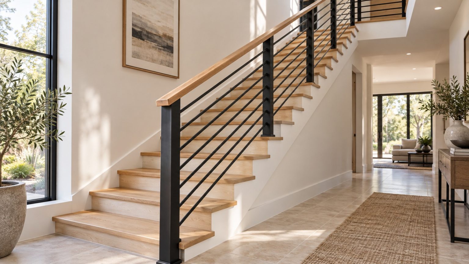 Horizontal round bars